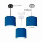 Lustre Luminária Pendente Vivare Free Lux Pe-4105pr Cúpula Em