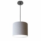 Lustre Luminária Pendente Vivare Free Lux Pe-4105pr Cúpula Em