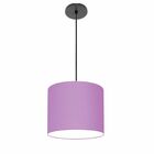Lustre Luminária Pendente Vivare Free Lux Pe-4105pr Cúpula Em
