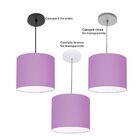 Lustre Luminária Pendente Vivare Free Lux Pe-4105pr Cúpula Em