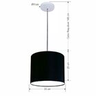 Lustre Luminária Pendente Vivare Free Lux Pe-4106br Cúpula Em