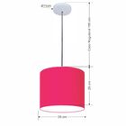 Lustre Luminária Pendente Vivare Free Lux Pe-4106br Cúpula Em