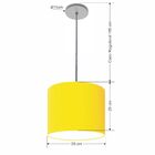 Lustre Luminária Pendente Vivare Free Lux Pe-4106cz Cúpula Em