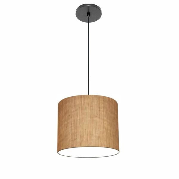 Lustre Luminária Pendente Vivare Free Lux Pe-4107pr Cúpula Em