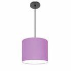 Lustre Luminária Pendente Vivare Free Lux Pe-4107pr Cúpula Em