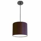 Lustre Luminária Pendente Vivare Free Lux Pe-4107pr Cúpula Em