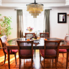 Lustre Luminária Pendente Vivi Cromado e Transparente para 9