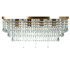 Lustre Luminária Queops Retangular 60x25 Cm Cobre