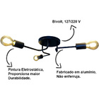 Lustre Luminária Sputnik Aranha 3 Braços Quarto Sala Cozinha