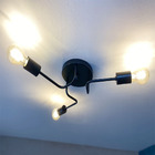 Lustre Luminária Sputnik Aranha 3 Braços Quarto Sala Cozinha