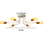 Lustre Luminária Sputnik Aranha 6 Braços Quarto Sala Cozinha