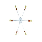 Lustre Luminária Sputnik Aranha 6 Braços Quarto Sala Cozinha