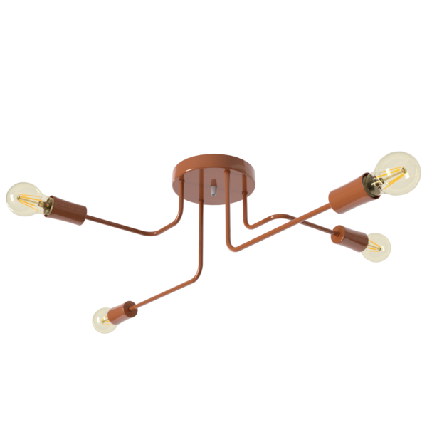 Lustre Luminária Sputnik Assimétrico 6 Braços Sala Cozinha