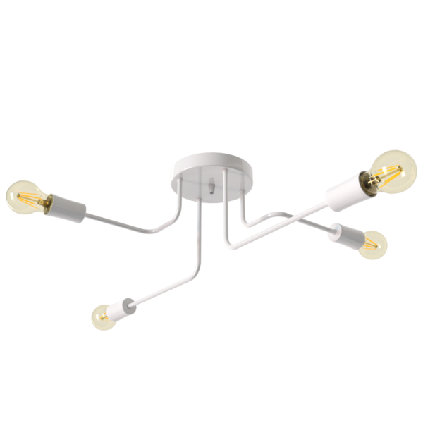 Lustre Luminária Sputnik Assimétrico 6 Braços Sala Cozinha