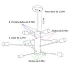 Lustre Madelustre Ana 12 Lâmpadas