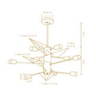 Lustre Madelustre Ana 12 Lâmpadas