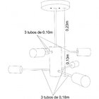 Lustre Madelustre Ana 6 Lâmpadas