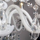 Lustre Maria Thereza 6 Braços 60cm Cristal K9 Candelabro Prov