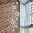 Lustre Mix Cnidário Ac. Cristal Para Pé Direito Alto