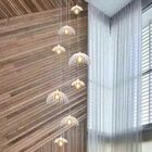 Lustre Mix Medusa Ac. Cristal Para Pé Direito Alto