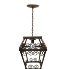 Lustre Modelo Lampião De Teto Decorativo De Uma Lâmpada