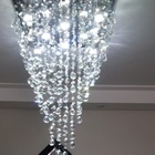 Lustre Moderno Chuva De Cristais Em Promoção Para Sala 1m Biv