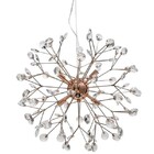 Lustre Moderno Dente-de-leão / Dandelion - Cobre Com Cristais