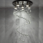 Lustre Moderno Espiral Com Base De Inox 40cm De Diâmetro 1,40