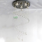 Lustre Moderno Espiral Com Base De Inox 40cm De Diâmetro 1,60