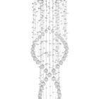 Lustre Moderno Para Sala De Estar Espiral Duplo Com 1,20m Biv