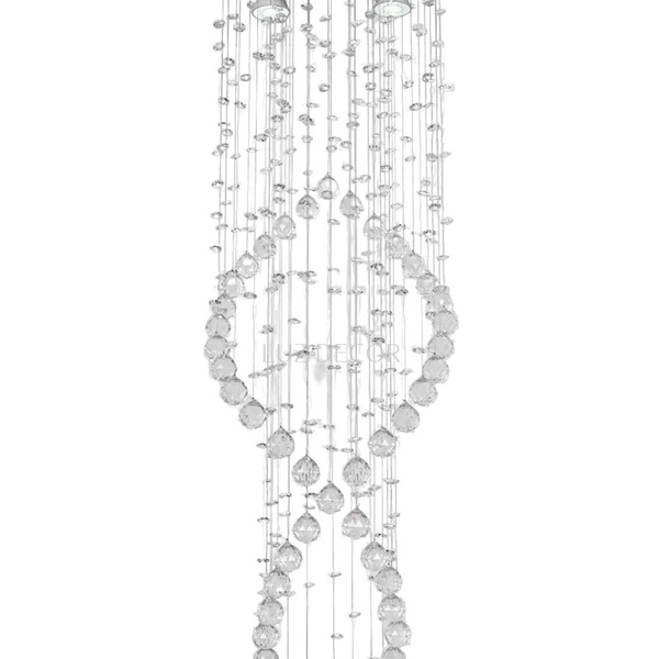 Lustre Moderno Para Sala De Estar Espiral Duplo Com 1,20m Biv