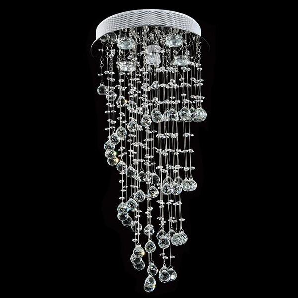 Lustre Nilo Com Adornos Em Acrílico De Alto Brilho - Cor Cris