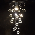 Lustre Para Lavabo Com 30cm De Altura, Base De Inox 14x14cm +