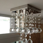 Lustre Para Lavabo Com Cordão De Castanhas De Cristal Bivolt