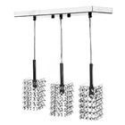 Lustre Para Sala Clearcast Triplo Cristal Legitimo!