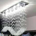 Lustre Para Sala De Jantar,com 80cm De Altura Em Cristais Leg