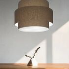 Lustre Para Sala De Jantar Vivare Md-4392 Cúpula Em Tecido 40