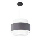 Lustre Para Sala De Jantar Vivare Md-4392 Cúpula Em Tecido 40