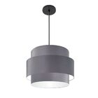 Lustre Para Sala De Jantar Vivare Md-4392 Cúpula Em Tecido 40