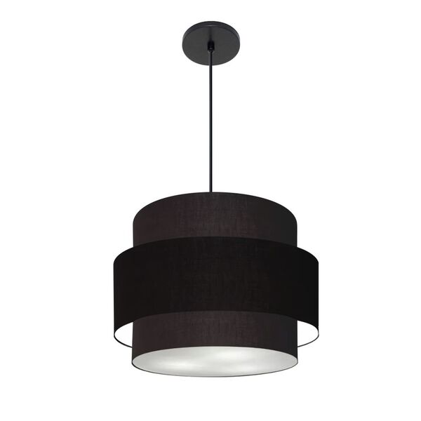 Lustre Para Sala De Jantar Vivare Md-4393 Cúpula Em Tecido 45