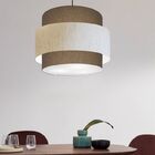 Lustre Para Sala De Jantar Vivare Md-4394 Cúpula Em Tecido 50