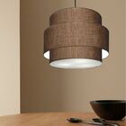 Lustre Para Sala De Jantar Vivare Md-4394 Cúpula Em Tecido 50