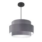 Lustre Para Sala De Jantar Vivare Md-4394 Cúpula Em Tecido 50