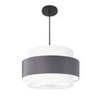 Lustre Para Sala De Jantar Vivare Md-4396 Cúpula Em Tecido 60