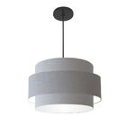 Lustre Para Sala De Jantar Vivare Md-4396 Cúpula Em Tecido 60