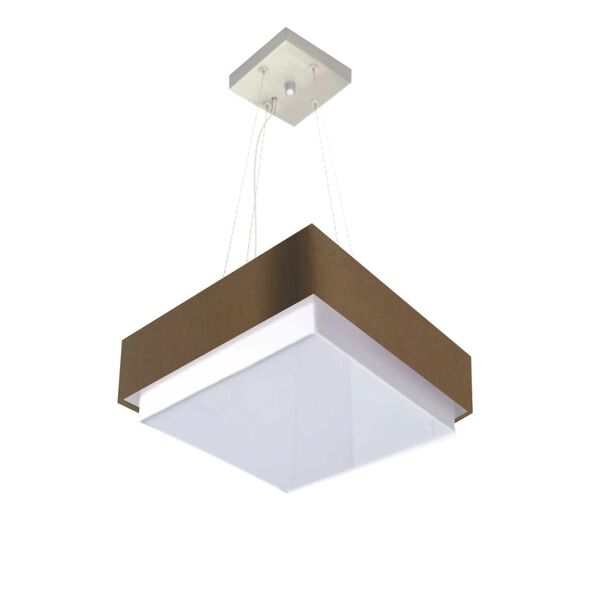 Lustre Para Sala De Jantar Vivare Md-4402 Cúpula Em Tecido 40
