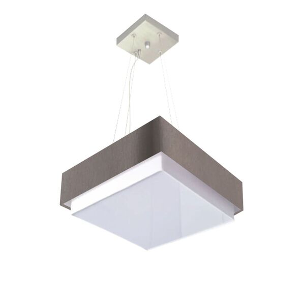 Lustre Para Sala De Jantar Vivare Md-4402 Cúpula Em Tecido 40