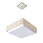 Lustre Para Sala De Jantar Vivare Md-4403 Cúpula Em Tecido 45