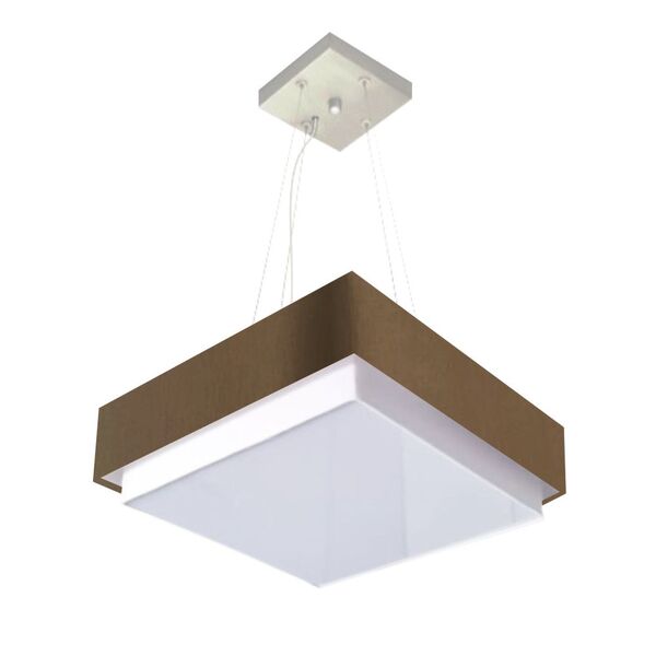 Lustre Para Sala De Jantar Vivare Md-4403 Cúpula Em Tecido 45
