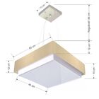 Lustre Para Sala De Jantar Vivare Md-4404 Cúpula Em Tecido 50